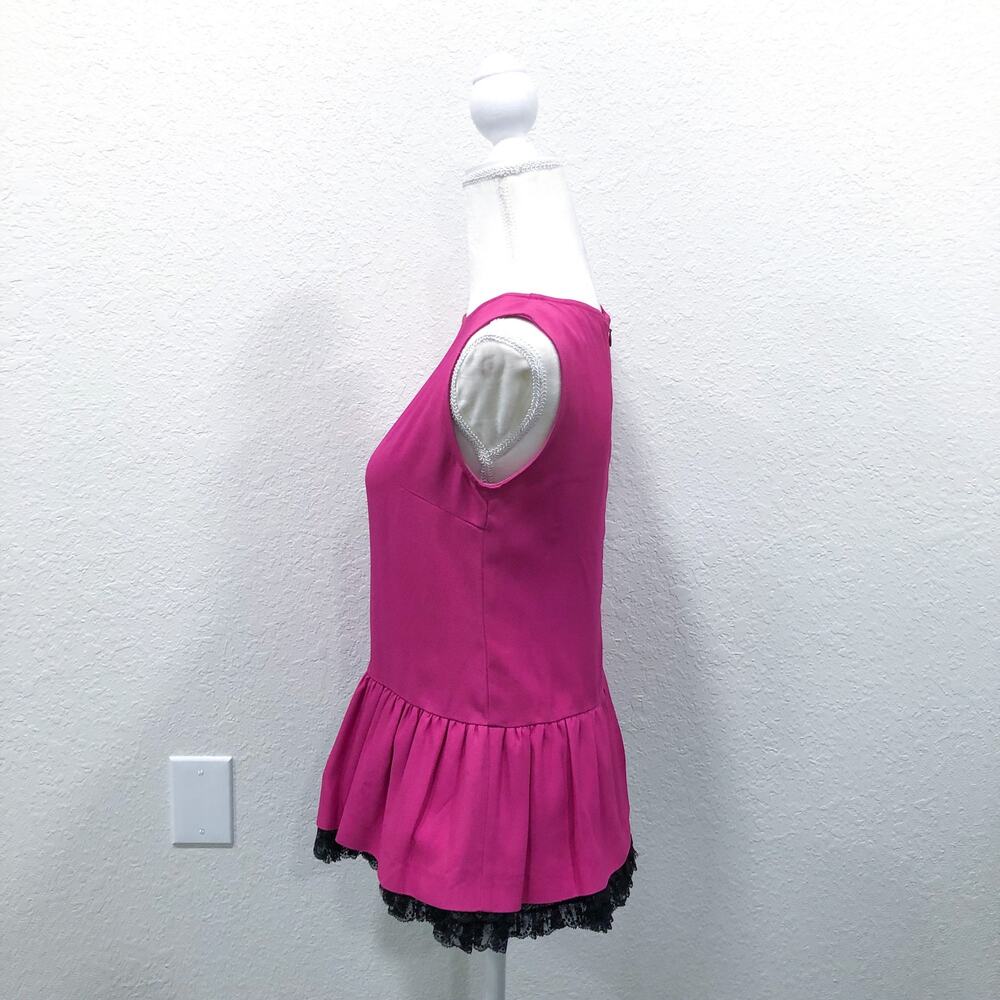 Red Valentino Pink Peplum Crinoline Blouse - Picture 3 of 14